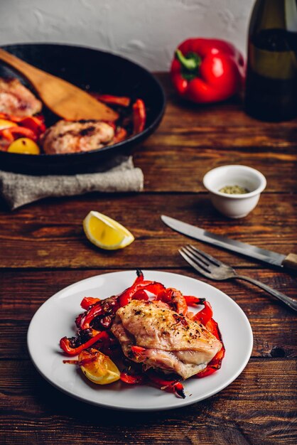 home cooked meal on table